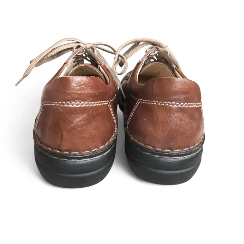 NWOT Finn Comfort Size EU 37 / US 6-6.5 Lexington Brown Plissee Oxford